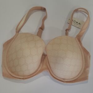 Soma Women's Cream and Tan Bra